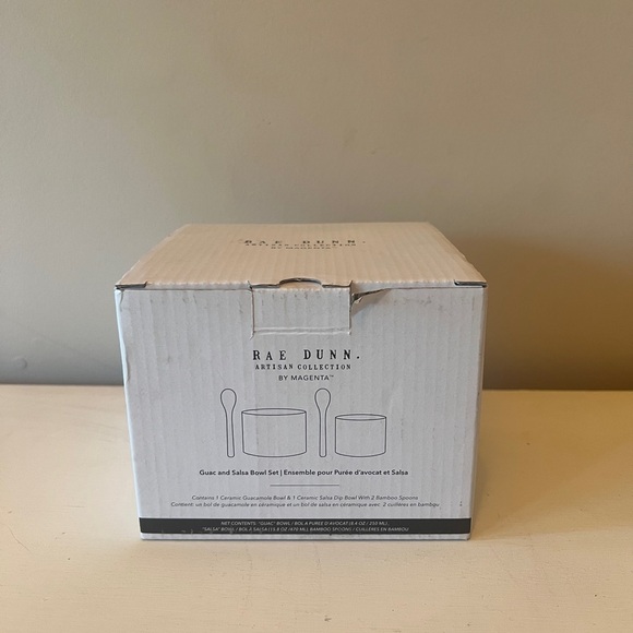 REMOVING SOON WILL NOT TAKE LESS NEW! Rae Dunn Guacamole & Salsa Bowl Set - Picture 2 of 4